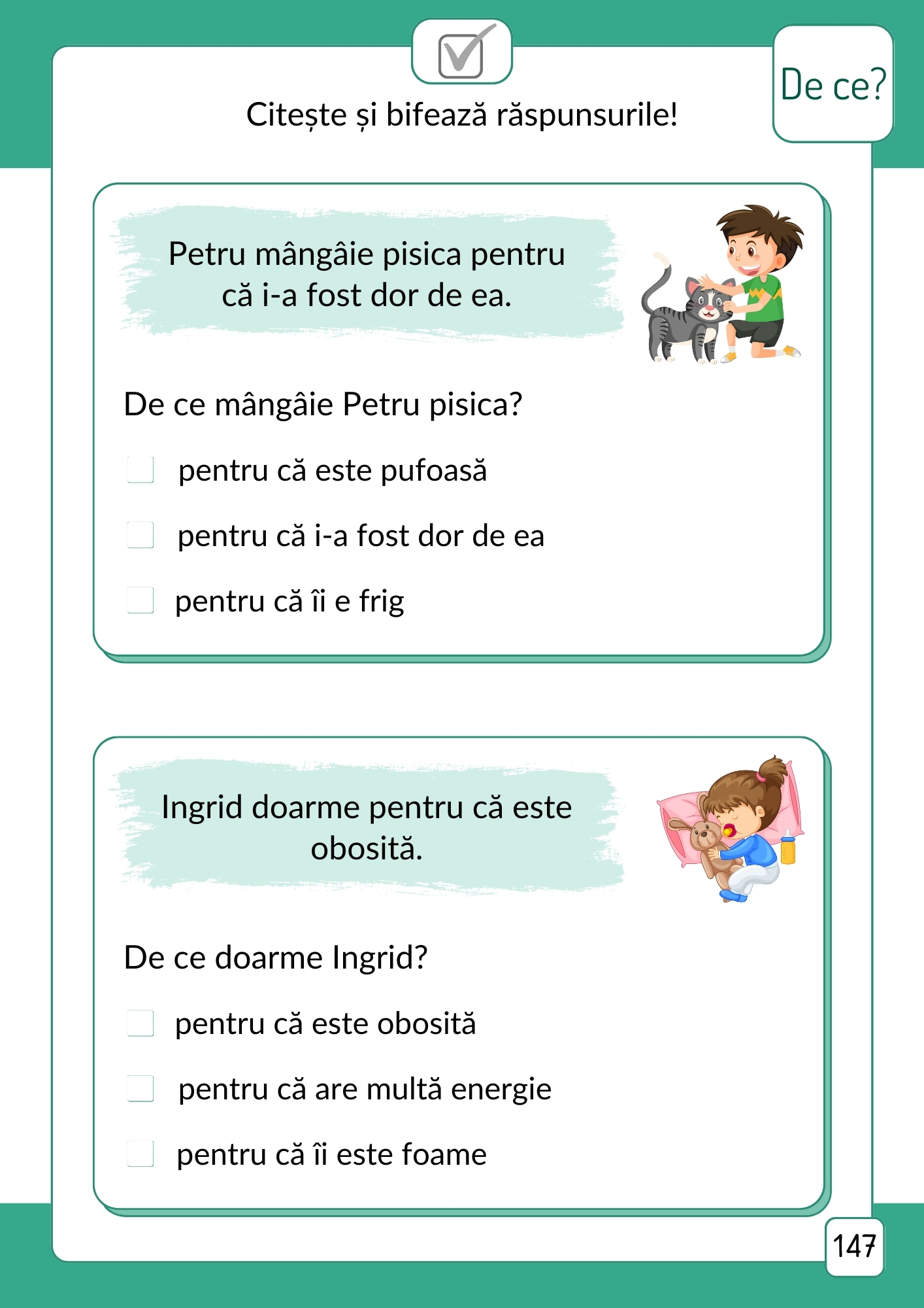 Citesc și înțeleg - Nivelul 3: Răspund la întrebări scurte și mă pregătesc pentru citirea unui text
