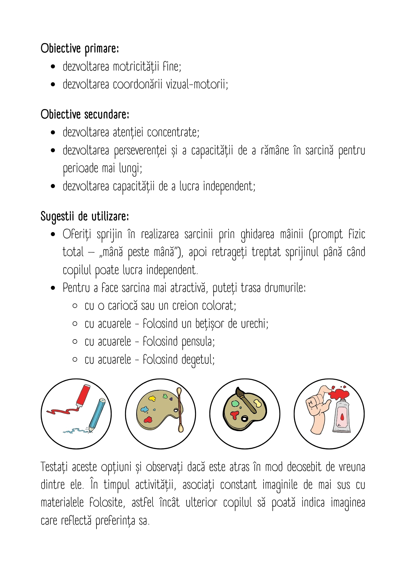 Învăț să trasez drumuri jucăușe - nivel începător