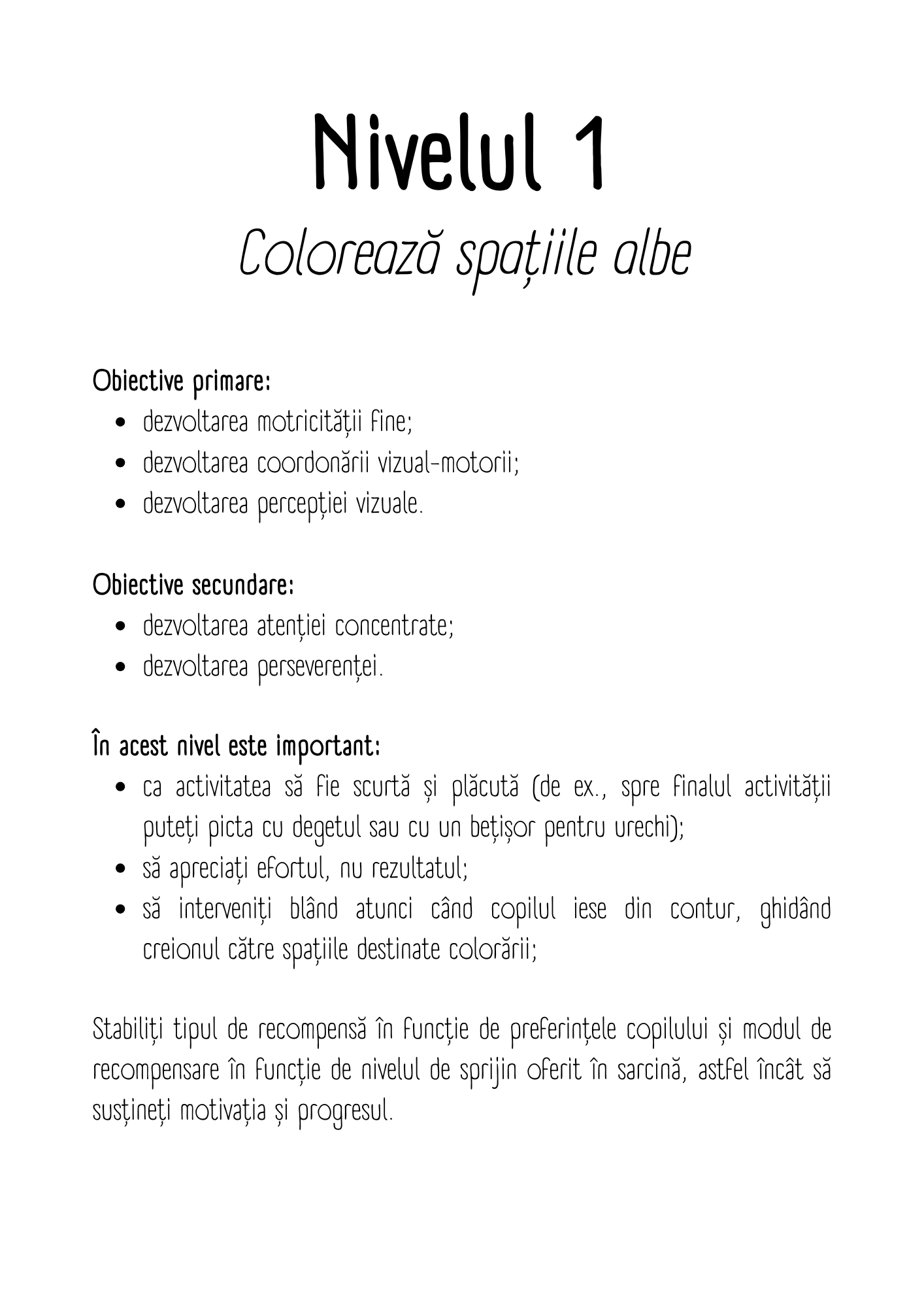 invat sa colorez spatiile albe
