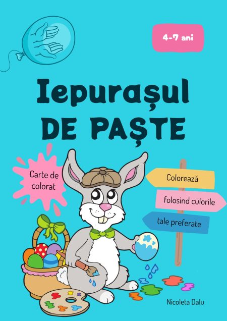 Iepurasul de Paste - Carte de colorat